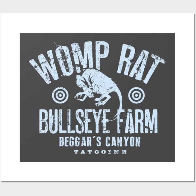 Womp Rat Bullseye Farm Wall Art by MindsparkCreative